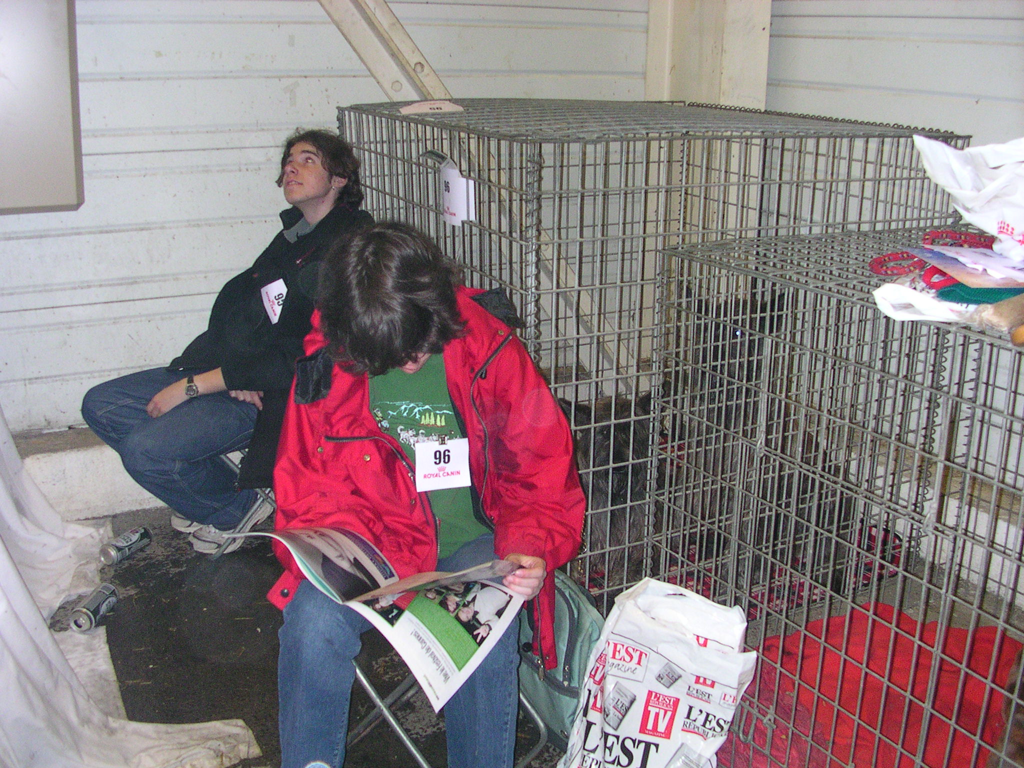 Taz et Twix dans leur cage